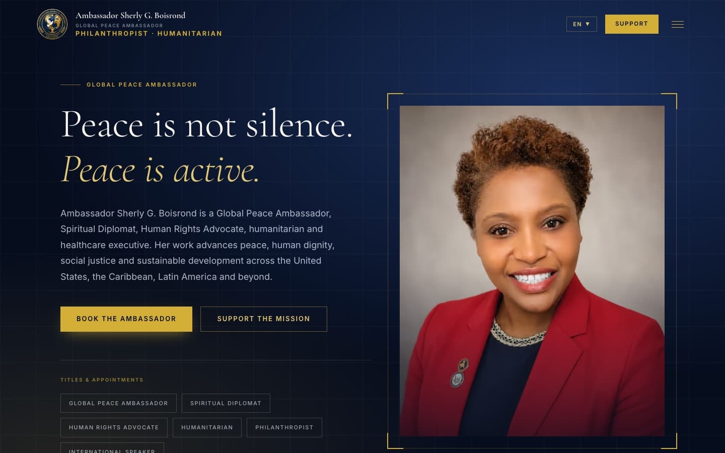 Ambassador Sherly G. Boisrond screenshot
