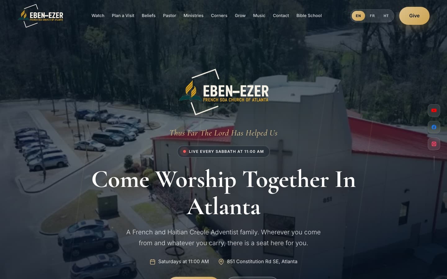 Eben-Ezer French SDA Church screenshot